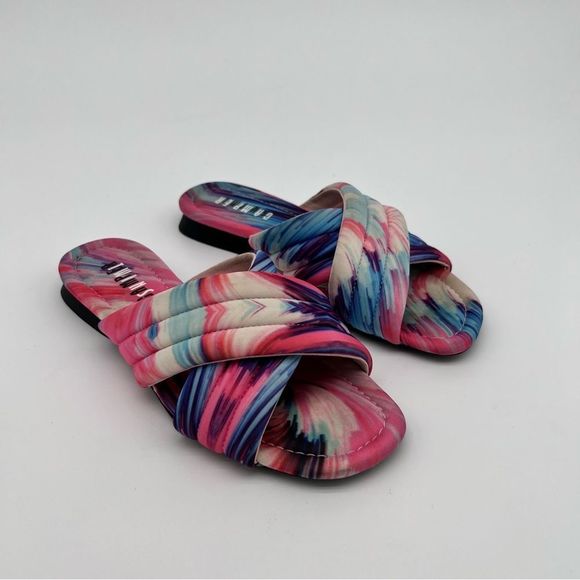 Pre-Loved in great condition! CAMPER Women’s Watercolour Print Slides Size 6.5 - Picture 3 of 14
